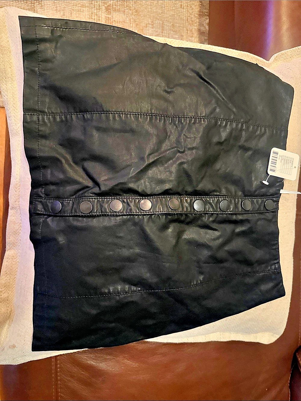 Free People Holding Onto A Dream Coated Mini Skirt - Black